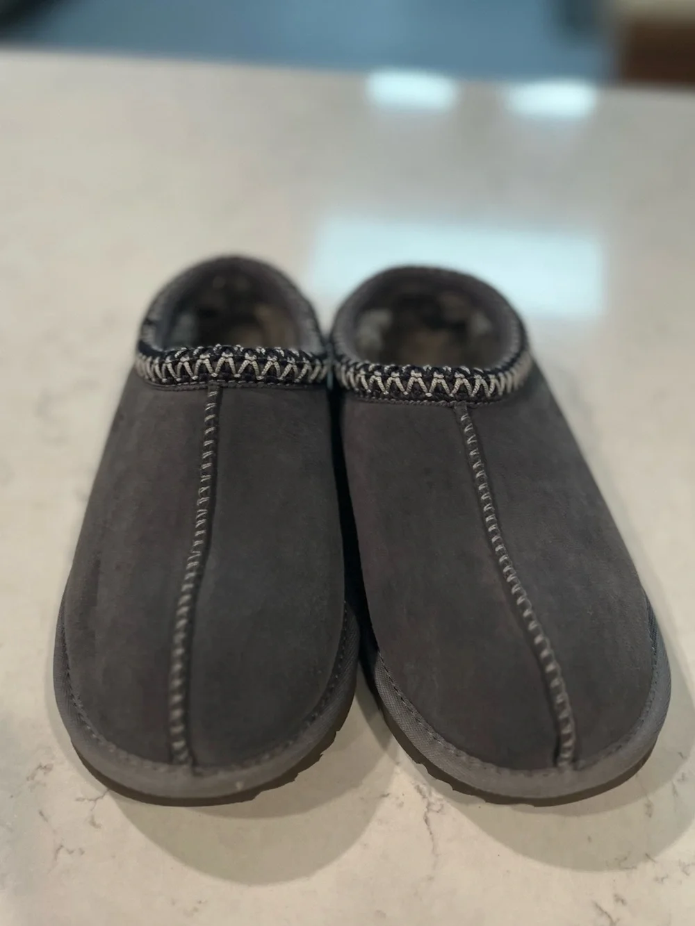 UGG NWOB Tasman Gray Mule Slippers Size Kids 4 / Women’s 6 US / 36 EU
